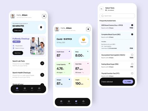 List Ui, Medicine Cards, Education Application, Ui Design Mobile, Health Application, Guide Design, Medical App, Face App, Card Ui