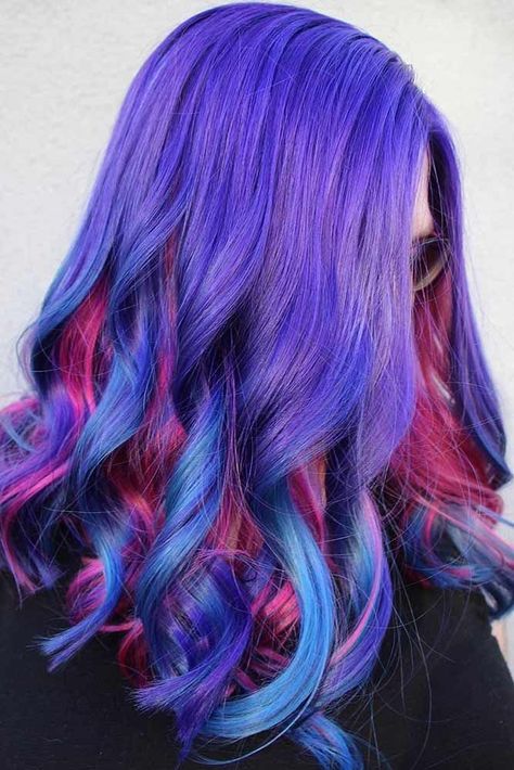 Fox Hair Dye, Hair Color 2017, Blue Hair Color, Cute Hair Colors, Beautiful Hair Color, Hair Color Pink, Burgundy Hair, Trendy Hair Color, Hair Color Blue