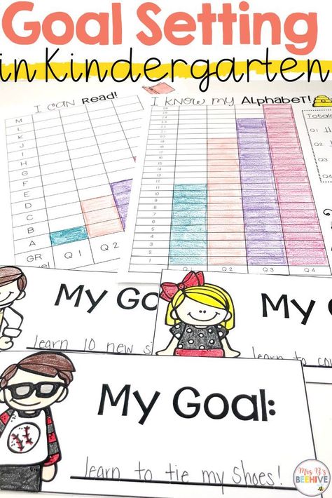 Set individual goals with your students and help them observe the progress they make throughout the school year. This tool also work great for parent conferences! #datatracking #kindergarten #growthmindset Kindergarten Goals, Data Folders, Kindergarten Organization, Goal Setting For Students, Kindergarten Assessment, Data Binders, Data Notebooks, Sounding Out Words, Writing Rubric