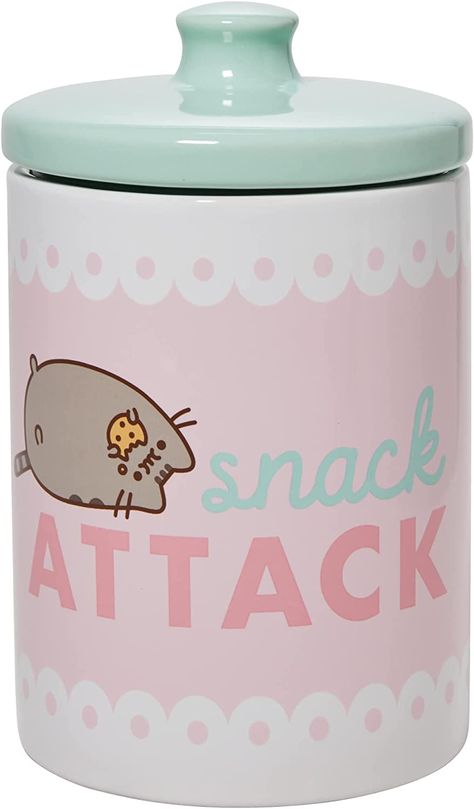 Cat snack attack treat canister Pusheen Cookies, Pusheen Collection, Pink Pusheen, Pusheen The Cat, Pusheen Cute, Cat Snacks, Pusheen Cat, Disney Traditions, Snack Attack