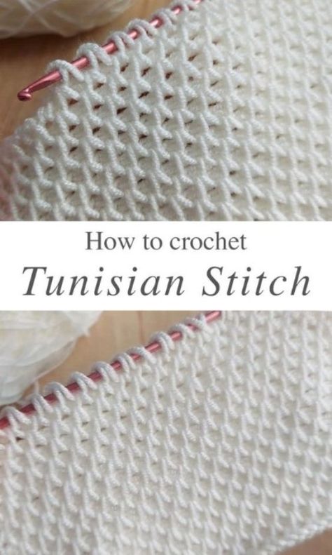 Tunisian Crochet Blanket, Pola Macrame, Tunisian Crochet Patterns, Crochet Stitches Guide, Tunisian Crochet Stitches, Crochet Stitches Unique, Crochet Stitches For Blankets, Crochet Stitches Free, Crochet Blanket Designs