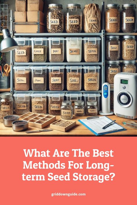 Hey there! If you're looking to preserve your precious seeds for the long haul, you've come to the right place. In this article, we'll explore the best methods for long-term seed storage, ensuring tha... Seed Bank Storage, Seed Organization Ideas, Seeds Storage, Seed Storage, Seed Bank, Long Haul, Hey There, Seeds, Good Things