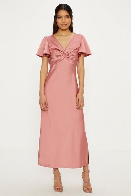 Women's Dresses | Shop Women's Dresses | Oasis Fashion UK Light Pink Bridesmaid Dresses, Dusty Pink Bridesmaid Dresses, Chinese Fancy Dress, Conscious Clothing, Midi Bridesmaid Dress, Bridesmaid Dress Collection, Dusty Rose Bridesmaid Dresses, Dresses Satin, Oasis Dress