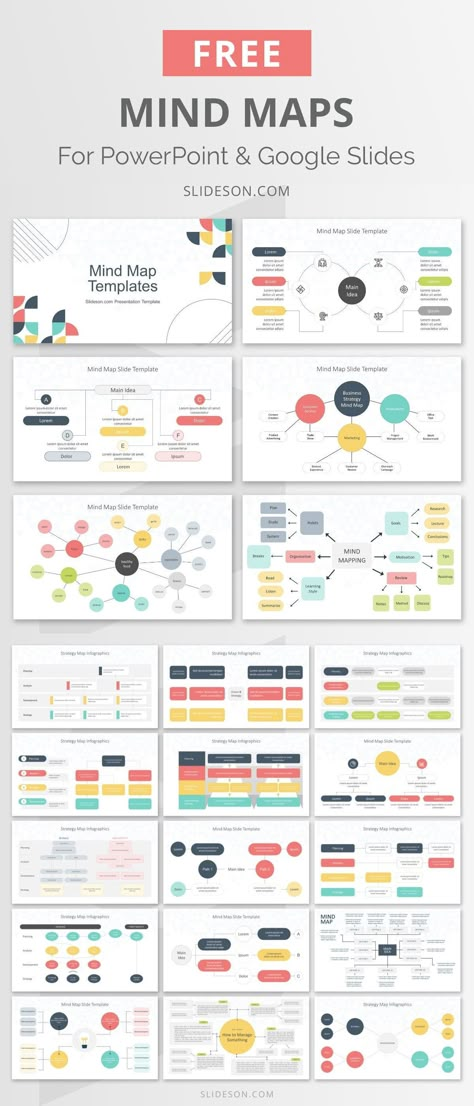 20 different mind map templates to organize ideas, brainstorm, and plan projects.   /#MindMaps #MindMap #Brainstorm #PowerPoint #PPT #GoogleSlides Personal Identity Mind Map, Digital Mind Map Design, Flow Chart Design Ideas, Mindmap Ideas Design, Mind Mapping Template, Mindmap Template, Template Mind Map, Mindmap Design, Brainstorming Ideas Creative