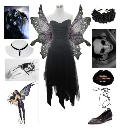 "Halloween costume idea #21 (Dark Fairy)" by shadow-cheshire ❤ liked on Polyvore featuring Michael Kors Dark Fairy Outfit, Dark Fairy Costume, Fairy Costume Diy, Fairy Goth, Scary Tales, Birthday Costume, Goth Fairy, Fairy Halloween Costumes, Fairy Outfit