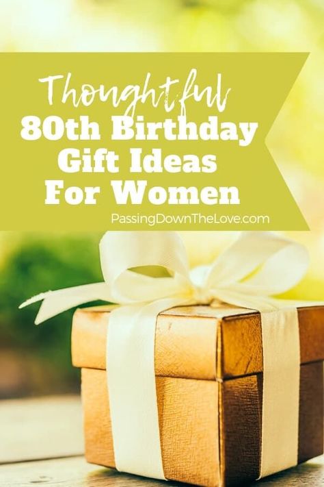 Living long enough to see your 80th birthday is quite a feat!  Celebrate this incredible milestone with these unique and thoughtful 80th birthday gift ideas for her. #80th #birthday 80th Birthday Gift Ideas, Gifts For Her Diy, Birthday Gift Ideas For Her, Graduation Gifts For Him, Birthday Gifts For Grandma, Special Birthday Gifts, 80th Birthday Party, 80th Birthday Gifts, Gift Ideas For Women