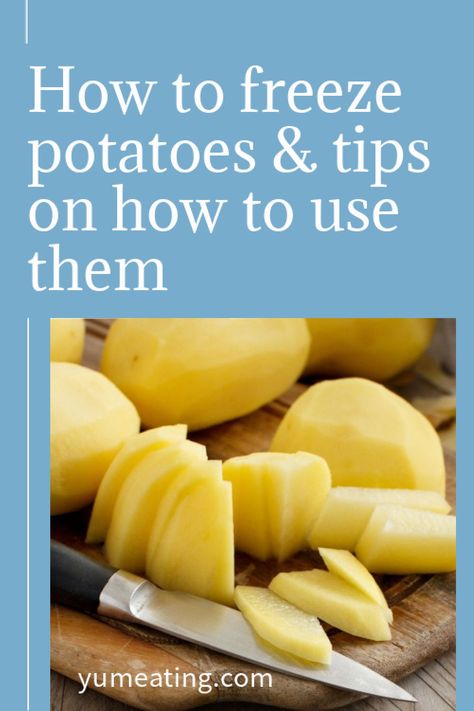 Practical ways of freezing potatoes that actually work and tips on how to use frozen potatoes Freezing Potatoes How To, How To Freeze Potatoes, Freezer Potatoes, Freeze Potatoes, Freezing Potatoes, Sack Of Potatoes, Parboiled Potatoes, Frozen Potatoes, Raw Potato