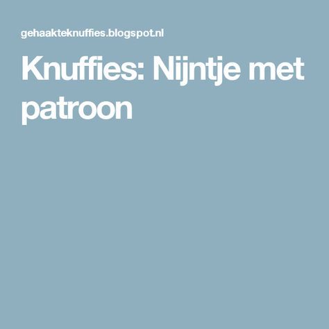 Knuffies: Nijntje met patroon Catania, Diy Fabric, Amigurumi, Van, Knitting, Crochet, Fabric