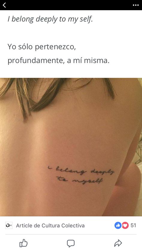 I belong deeply to myself I Belong To Myself Tattoo, I Belong Deeply To Myself Tattoo, Back Text Tattoo, I Deeply Belong To Myself Tattoo, Me Myself And I Tattoo, I Belong Deeply To Myself, Myself Tattoo, Minimalist Tattoo Small, Piercing Industrial