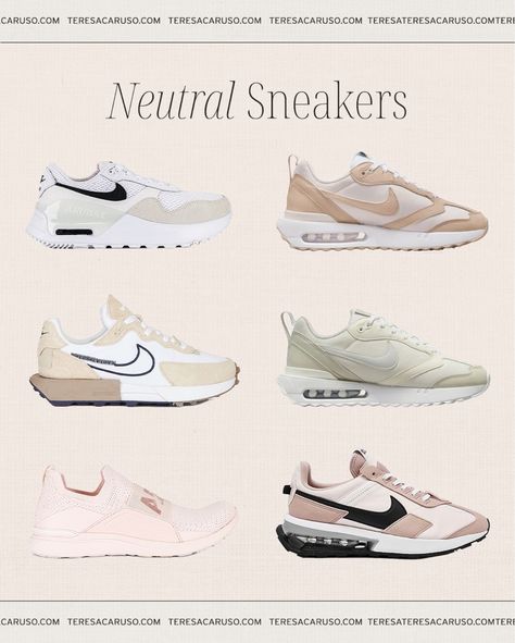 Casual Shoes Fall, Nike Fontanka Waffle, Nike Fontanka, Neutral Sneakers, Teresa Caruso, Fall Sneakers, Shoes Fall, Beige Sneakers, Neutral Shoes