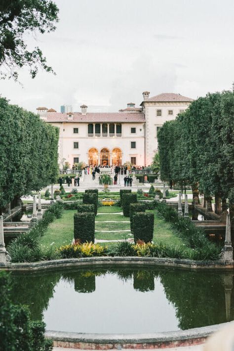 Miami Area Weddings | Vizcaya Museum & Gardens | Tara & Chris Villa Viscaya Miami Wedding, Vizcaya Miami Wedding, Miami Wedding Aesthetic, Vizcaya Museum And Gardens Wedding, Wedding Spots, Vizcaya Wedding, Vintage Wedding Venues, Vizcaya Museum And Gardens, Elopement Venues