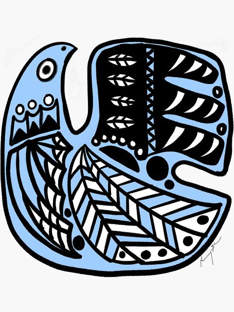 "Sielulintu - Finnish Soul Bird " Sticker for Sale by juicebx75 | Redbubble Finnish Folk Art Tattoo, Finnish Crochet Patterns, Sielulintu Tattoo, Finnish Tattoo Ideas, Finnish Symbols, Finnish Folk Art, Finnish Tattoo, Cottagecore Life, Nature Journals