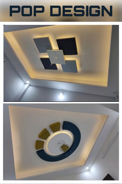 Formal Ceiling Design, Half Fall Ceiling Designs, Pop Design Bedroom Modern, Half False Ceiling Design, Room Roof Design Ceiling, Celing Pop Design For Bedroom, Pop Bedroom Design New, Roof Cilling, Room Selling Design