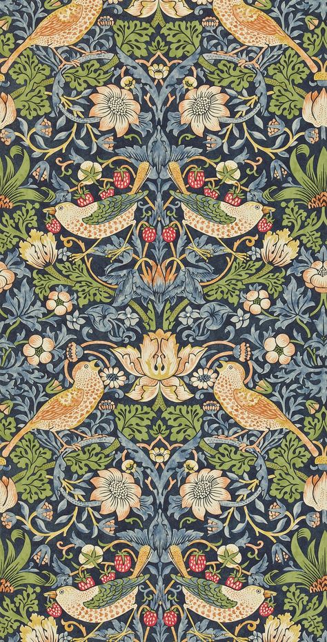 The Strawberry Thief, William Morris Wallpaper, William Morris Patterns, John Everett Millais, Morris Wallpapers, William Morris Art, William Morris Designs, Strawberry Thief, Free Spirit Fabrics