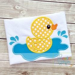 Duck Applique - 4 Sizes! | What's New | Machine Embroidery Designs | SWAKembroidery.com Creative Appliques Duck Applique, Duck Embroidery, Machine Embroidery Quilts, Baby Applique, Machine Applique Designs, Quilt Baby, Machine Embroidery Applique, Machine Applique, Applique Embroidery Designs