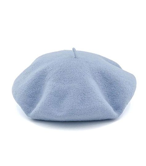 Carrd Icons, Hats Beret, Beret Outfit, Accessories Png, Blue Beret, Woolen Hat, Winter Shopping, Hat Beret, Wool Beret