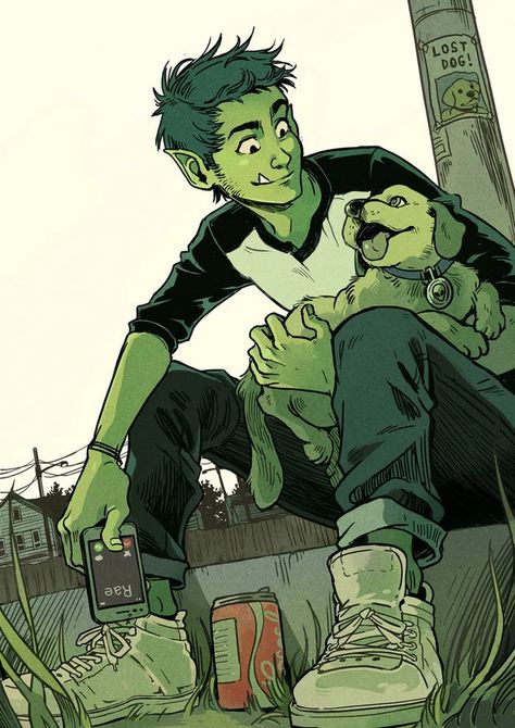 Gabriel Picolo, Teen Titans Love, Raven Beast Boy, Original Teen Titans, Teen Titans Fanart, Teen Titan, Univers Dc, Bd Comics, Beast Boy