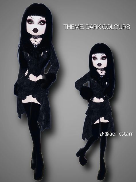 Dti Roblox Emo Outfit, Dti Outfits Dark Colors, Dark Colours Dress To Impress, Dark Dress To Impress, Dress To Impress Dark Colors, Trad Goth Dress, Kevin Mcdonald, Tema Dark, Traditional Goth