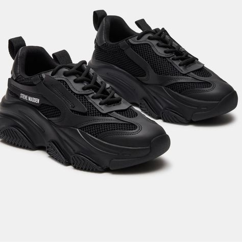 Very Comfortable, Fit It Never Worn Brand New Size 8 Color Black Steve Madden Steve Madden Black Sneakers, Steve Madden Sneakers, Fashion Shoes Heels, Midi Skirts, Fashion Sneakers, Steve Madden Shoes, Sneakers Black, Sneakers Fashion, Steve Madden