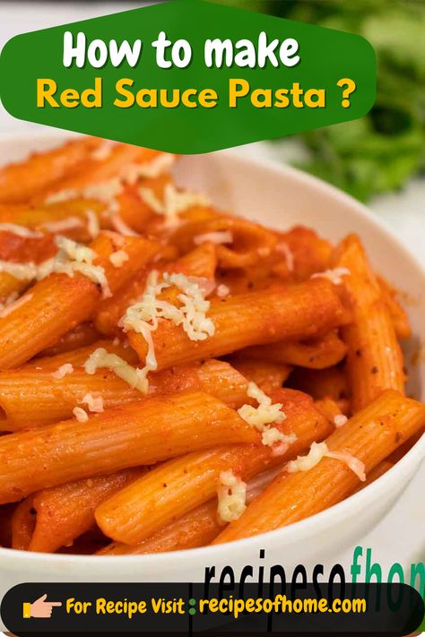 how to make red sauce pasta Best Red Sauce, Pasta In Red Sauce, Italian Red Sauce, Pasta Indian Style Recipe, Spicy Pasta Sauce, Homemade Red Sauce, Red Sauce Pasta Recipe, Dahi Vada Recipe, Red Sauce Recipe