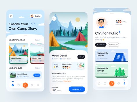 Hiking App, Desain Ux, Hotel Booking App, Ux Design Mobile, Module Design, Desain Ui, Mobile App Design Inspiration, Wedding Apps, App Design Inspiration