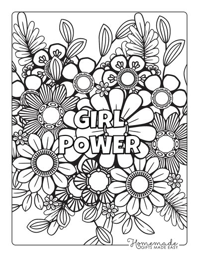 Girl Scout Coloring Pages Free Printable, Coloring Pages For Girls Kids, Girl Scout Coloring Pages, Flower Coloring Pages For Kids, Coloring Pages For Teenagers, Kids Printable Coloring Pages, Printable Flower Coloring Pages, Sensory Bag, Color Sheets