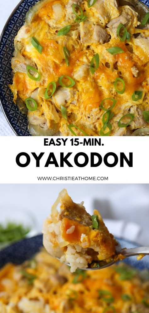 Japanese Chicken And Egg Rice Bowl, Instant Pot Oyakodon, Japanese Chicken Bowl, Japanese Chicken Cutlet Recipes, Healthy Japanese Recipes Clean Eating, Quick Egg Recipes For Dinner, Chicken In Rice Cooker, Rice Breakfast Ideas, Healthy Japanese Meals