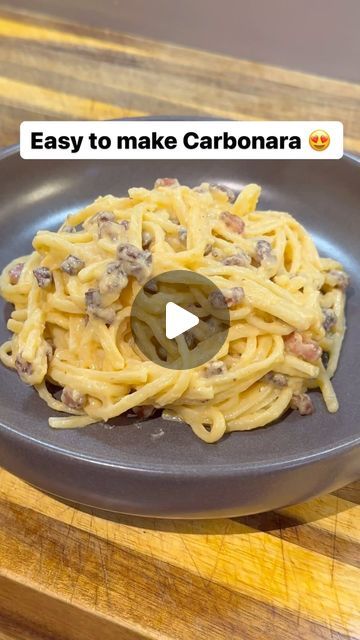 Lets Eat on Instagram: "A quick and easy way to make the most delicious Carbonara! 😍😍  #spaghetti #carbonara #italian #food #easyrecipes #cooking #simplerecipes #quickmeals #spaghetticarbonara #meal #dinner #dinnerideas" Carbonara Recipe Video, Carbonara Video, Easy Carbonara, Spagetti Carbonara, Carbonara Spaghetti, Easy Carbonara Recipe, Spaghetti Carbonara Recipe, Lets Eat, Carbonara Recipe