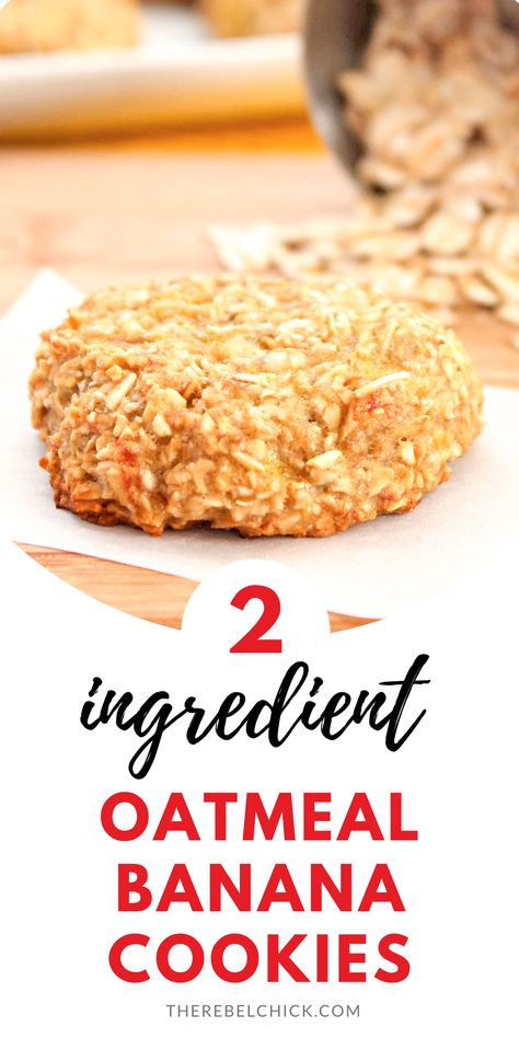 Oatmeal Banana Cookies 2 Ingredient, Two Banana Recipes Healthy, 2 Ingredient Banana Oatmeal Cookies, 3 Ingredient Oatmeal Banana Cookies, Easy Oatmeal Desserts Quick, Single Serve Banana Cookie, Easy Recipes With Bananas 3 Ingredients, Banana Bread Cookies 3 Ingredient, Ripe Banana Recipes Low Calorie