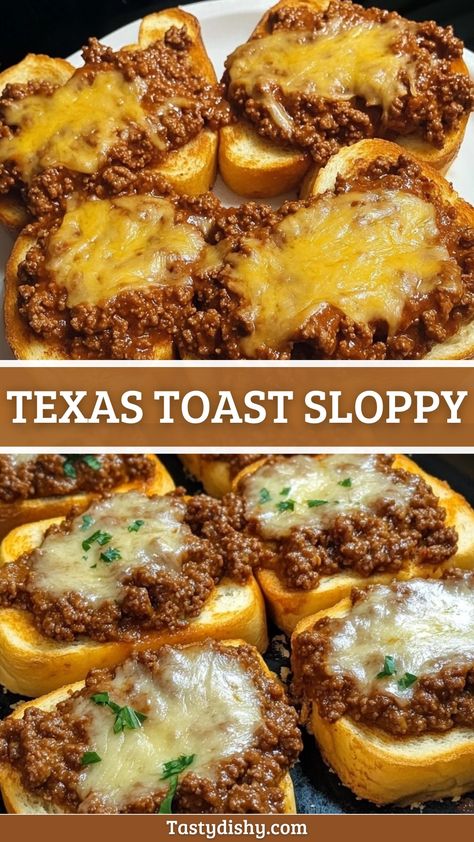 Delicious Texas Toast Sloppy Joes - Quick & Easy Recipe! Smoky Sloppy Joe And Provolone, Sloppy Joe Texas Toast Recipe, Texas Toast Sloppy Joe Recipe, Sloppy Joes On Texas Toast, Texas Toast Sandwich Ideas, Texas Toast Sloppy Joes, Sloppy Joes Dinner, Sloppy Joes Biscuits, Sloppy Joe Sliders