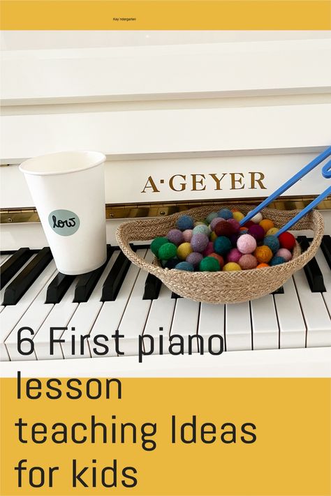 Teaching Beginner Piano Lessons, Beginner Piano Games, Piano Note Reading Games, First Piano Lesson, Beginning Piano For Kids, Teaching Piano Lessons, Teaching Piano To Kids, Preschool Piano Lessons, Preschool Piano Activities