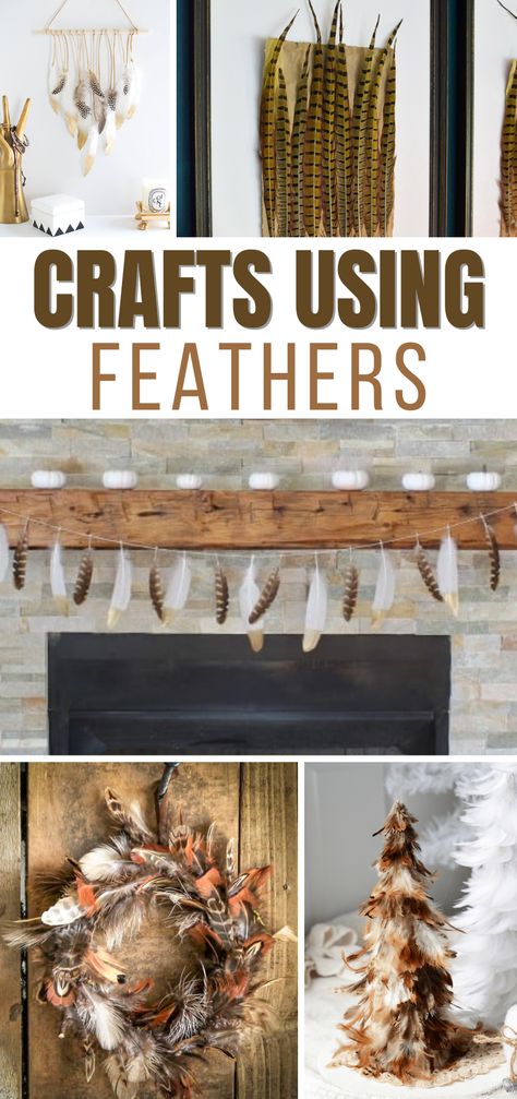 Bird Feather Wreath, How To Display Bird Feathers, Pheasant Feathers Crafts, Crafts With Feathers Diy, Craft Feathers Ideas, Art Using Feathers, Things To Do With Chicken Feathers, Turkey Feather Crafts Ideas, What To Do With Feathers Diy Ideas