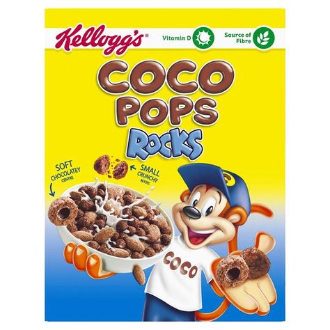 Cereal Kelloggs, Coco Pops, Kids Cereal, Chocolate Cereal, Cereal Milk, Chocolate Pastry, Puffed Rice, Breakfast Snacks, Cereal Recipes