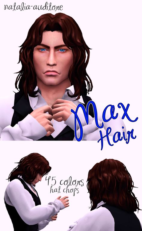 Sims 4 Maxis Match Hair, Mens Hair Long, Maxis Match Hair, Long Messy Hair, Sims 4 Cc Patreon, Sims 4 Maxis Match, Sims 4 Stories, 4 Hairstyles, Cc Patreon