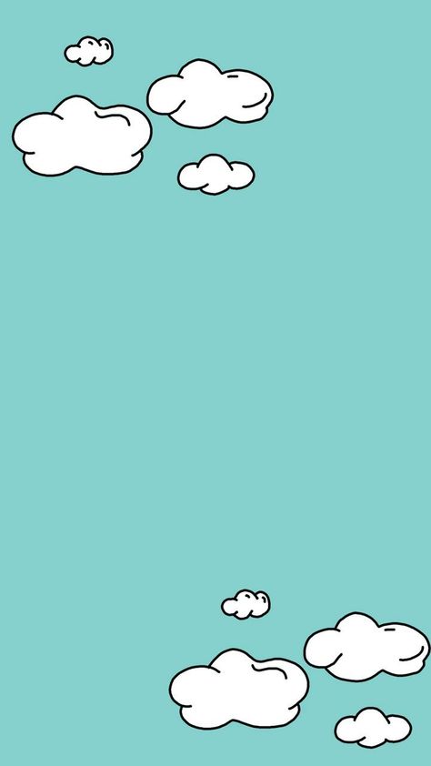 Turquoise Phone Wallpaper, Clouds Wallpaper Cartoon, Turquoise Wallpaper Backgrounds, Turquoise Wallpaper Iphone Backgrounds, Cute Phone Backgrounds Iphone Wallpaper Pattern, Turquoise Wallpaper Iphone, Turquoise Wallpaper Aesthetic, Cute Cloud Wallpaper, Green And Blue Wallpaper