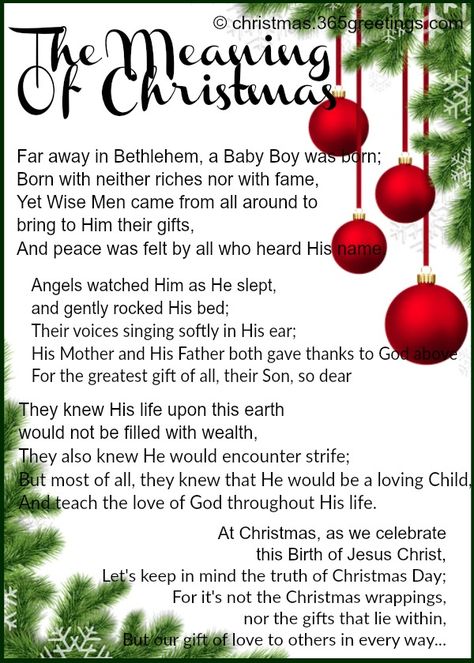 Short Christmas Poems - Christmas Celebration - All about Christmas Advent Meaning, Short Christmas Poems, Christmas Legends, Christmas Poem, Christmas Verses, Christmas Prayer, Christmas Stories, Christmas Reading, Christmas Program