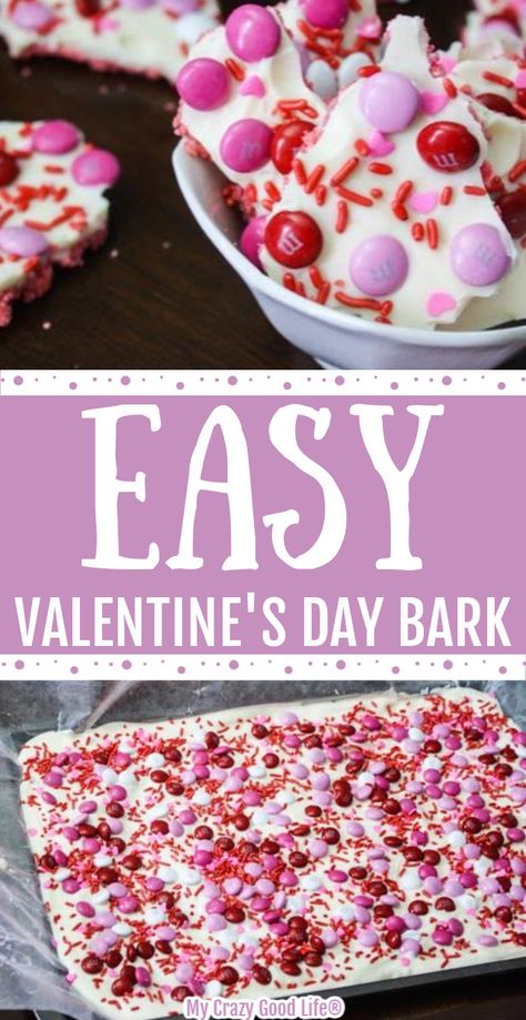 Valentines Treats To Make With Kids, Valentine’s Day Candy Recipes, Valentines Easy Baking, Valentine Food Gifts Ideas, Valentines Class Dessert, Diy Valentines Day Candy, Simple Valentines Dessert Ideas, Valentine Crockpot Candy, Valentine's Recipes Desserts