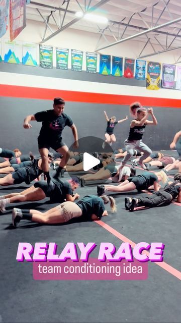 SACRAMENTO CHEER ELITE on Instagram: "It’s a race! It’s a workout! It’s bonding! SAVE this reel to try it with your team🩷 . . #conditioning #cheerteam #teamwork #relayrace #exercise #teamgames #teamworkout #fypage #explore #cheerleader #cheer #reels #reelsinstagram #cheerleading #plank #plankworkout #burpees #squats #fitnessmotivation #workout #fitness #SCEcheer #fitness" Team Building Cheerleading, Cheerleading Conditioning Workout, Team Workouts Exercises Fun, Conditioning Workouts Cheerleading, Team Bonding Activities Cheerleading, Cheer Conditioning Workouts, Cheer Team Bonding, Cheer Team Bonding Activities, Cheerleading Games