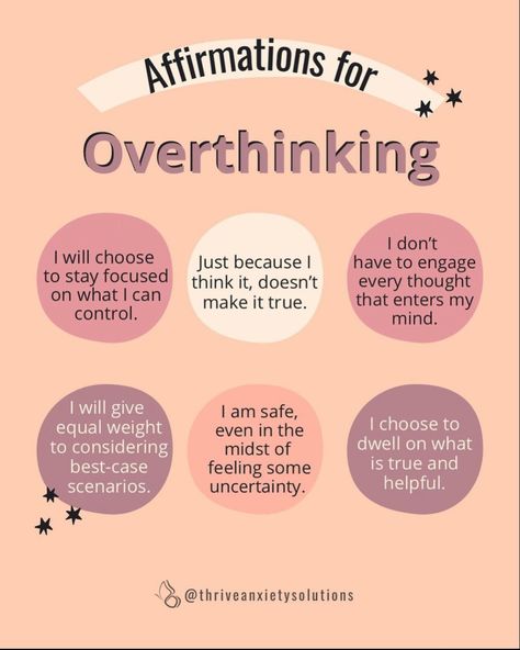 Affirmation For Overthinking, Over Thinking, Overcome Procrastination, Mental Health Facts, Mental Health Therapy, Self Care Bullet Journal, Self Healing Quotes, Journal Writing Prompts, Burn Out