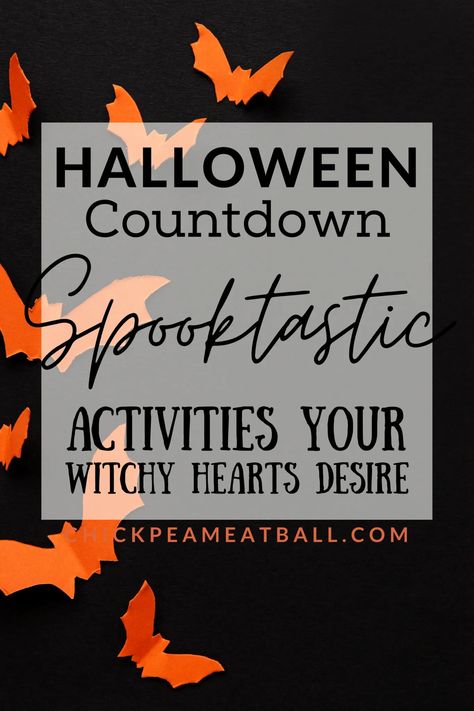 Halloween Countdown | All the Spooktastic Activities Your Witchy Hearts Desire – chickpeameatball Countdown Activities, Halloween Scavenger Hunt, Activities For All Ages, Witchy Halloween, Halloween Countdown, Fall Bucket List, Spiritual Path, Halloween Activities, Hearts Desire