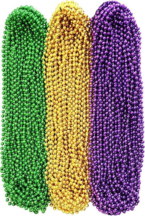 Metallic Costume, Christmas Bead Necklace, Mardi Gras Necklace, Mardi Gras Party Decorations, Celebration Art, 2023 Vibes, Fall Ball, Mardi Gras Outfits, Mardi Gras Costumes