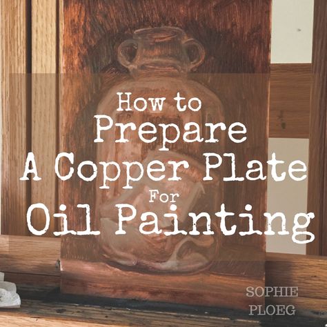 Copper Painting, Copper Plates, Copper Diy, Oil Painting Techniques, Copper Plate, Copper Art, Copper Sheets, Oil Painters, Long History