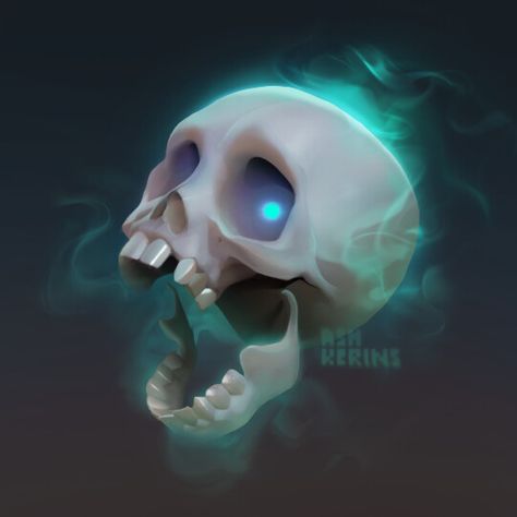 Skull Digital Art, Skull Game, Skull Icon, Icon Game, My Icon, 2d Game Art, Casual Art, Props Art, Halloween Artwork