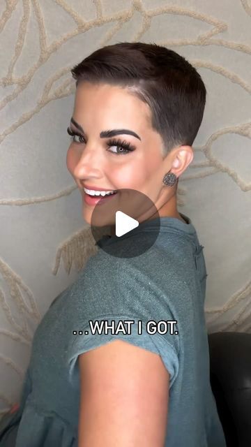 RockThatBuzz on Instagram: "Love this @melanie.astill Inspo vs. Reality . . . #shorthairdontcare #effyourbeautystandard #tothesalon #hairgoal #hairinspo #myhairmycrown #buzzcut #buzzcutgirl #pixie #pixiecut #shorthair #shorthaircut #shorthairstyle #shavedhair #hairstyling #fauxhawk #womenshair #womenshaircut #newhair #fade #fadehaircut #taper #taperfade #makeup #makeuplooks" Side Shave Pixie Haircut, Low Taper Fade Women, Trendy Pixie Haircut 2024, Women Buzzcut Style, Melanie Astill Hair, Pompadour Hairstyle Women, Short Pixie With Undercut, Ultra Short Pixie Haircut, Woman Buzzcut