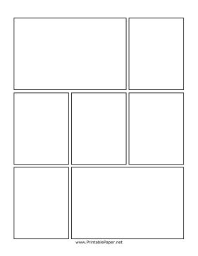 Printable Big Start Big End Comic Page Comic Base, Comic Strip Template, Comic Template, Comic Book Genres, Comic Book Template, Drawing Comics, Comic Panel, Comic Book Layout, Comic Layout