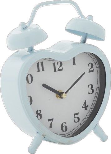 Heart Clock, Farmhouse Clock, Blue Farmhouse, Metal Farmhouse, Farmhouse Clocks, Metal Easel, Blue Desk, Cottage Aesthetic, White Clocks