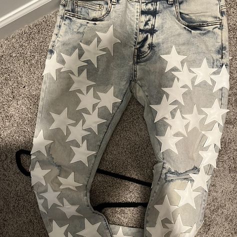 Amiri star patched chemist jeans Mens size 32 like... - Depop Amiri Jeans Men, Amiri Jeans, Clean Fits, Star Clothing, Star Jeans, Jeans Mens, Star Fashion, Mens Jeans, Like New