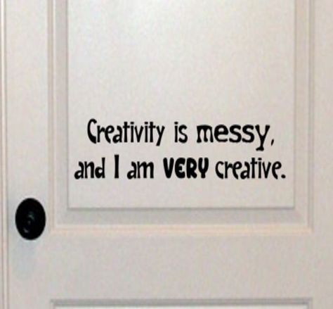 Fun Bedroom Door Decals / Kid's Room Door Decals / Playroom Door Decals / Creativity Is Messy and I am Very Creative Decal by DesignITSouth on Etsy https://www.etsy.com/listing/531429417/fun-bedroom-door-decals-kids-room-door Quotes For Door Decorations, Cricut Bedroom Door Signs, Bedroom Door Poster Ideas, Name On Door Ideas, Door Sign Painting Ideas, Fun Door Signs, Bedroom Door Signs Aesthetic, Cute Door Signs Bedroom, Room Signs Bedroom Door Aesthetic