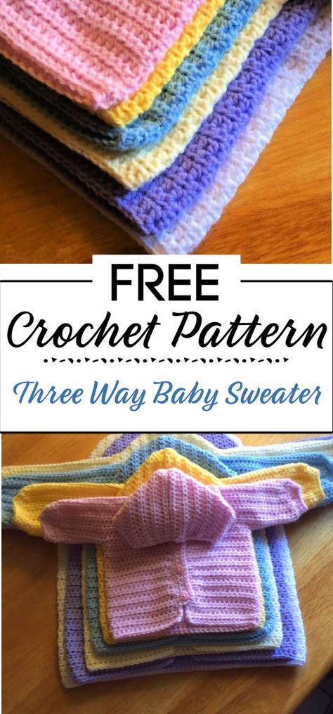 Easy free crochet pattern for a seamless top-down raglan sweater for babies and kids. Crochet Baby Cardigan Free Pattern, Jaket Crochet, Crochet Baby Projects, Crochet Baby Sweater Pattern, Crochet Baby Jacket, Crochet Baby Sweaters, Baby Cardigan Pattern, Crochet Baby Sweater, Baby Sweater Patterns