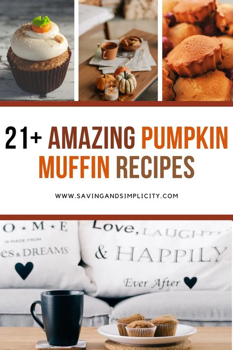 Craving a little pumpkin spice? Discover 21+ amazing easy to make pumpkin muffin recipes including pumpkin cream cheese muffins and more. Vegan muffins and gluten free muffin recipes included. Homemade muffins make great breakfast ideas, snacks and lunch ideas. Starbucks copycat recipe and Panera Bread copycat recipe included. Panera Pumpkin Muffin Recipe, Healthy Pumpkin Oatmeal Muffins, Panera Bread Copycat, Homemade Pumpkin Muffins, Cinnamon Swirl Coffee Cake, Chocolate Pumpkin Muffins, Peach Muffins, Fall Recipes Pumpkin, Pumpkin Cream Cheese Muffins